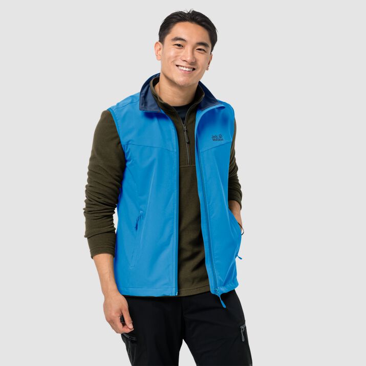 Chaleco Jack Wolfskin Activate Hombre Azules Mexico-3851496